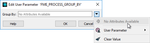 FME_PROCESS_GROUP_BY cannot be set to an attribute